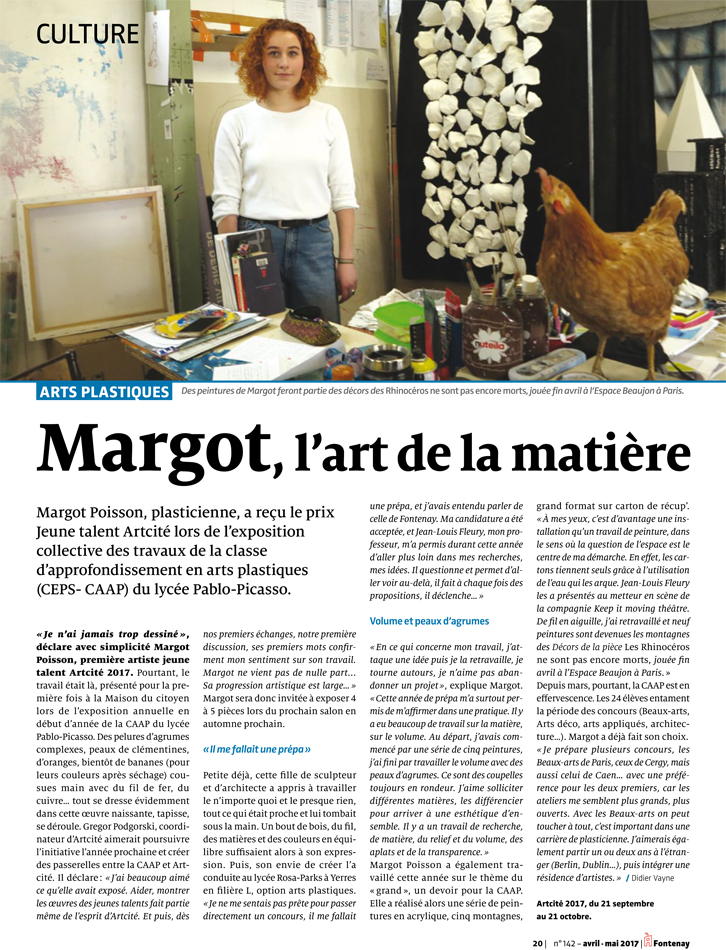 Article Margot Poisson