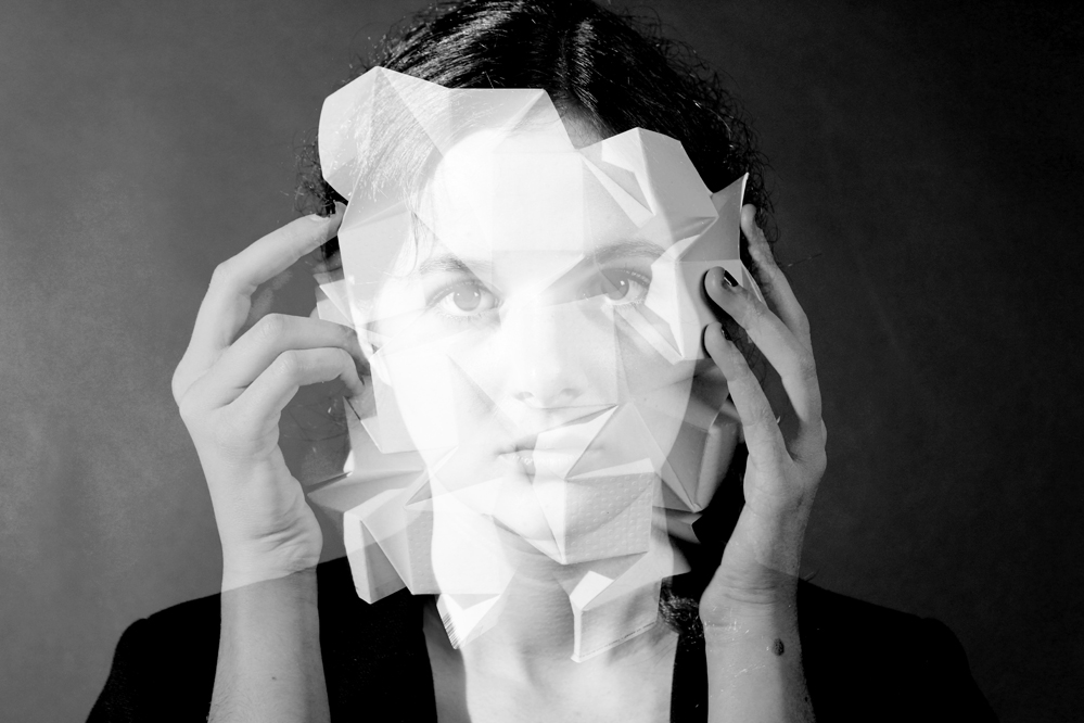 Visage Origami Travail photographique et numérique